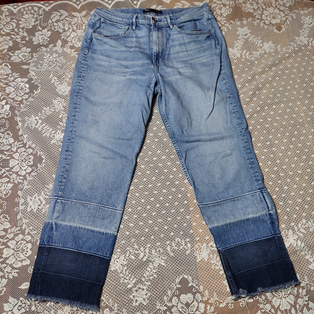3x1 NYC Jeans rough edge hem with dip dye sz 31